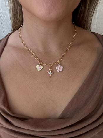 Girls Ballerina Charm Necklace Simply Korena