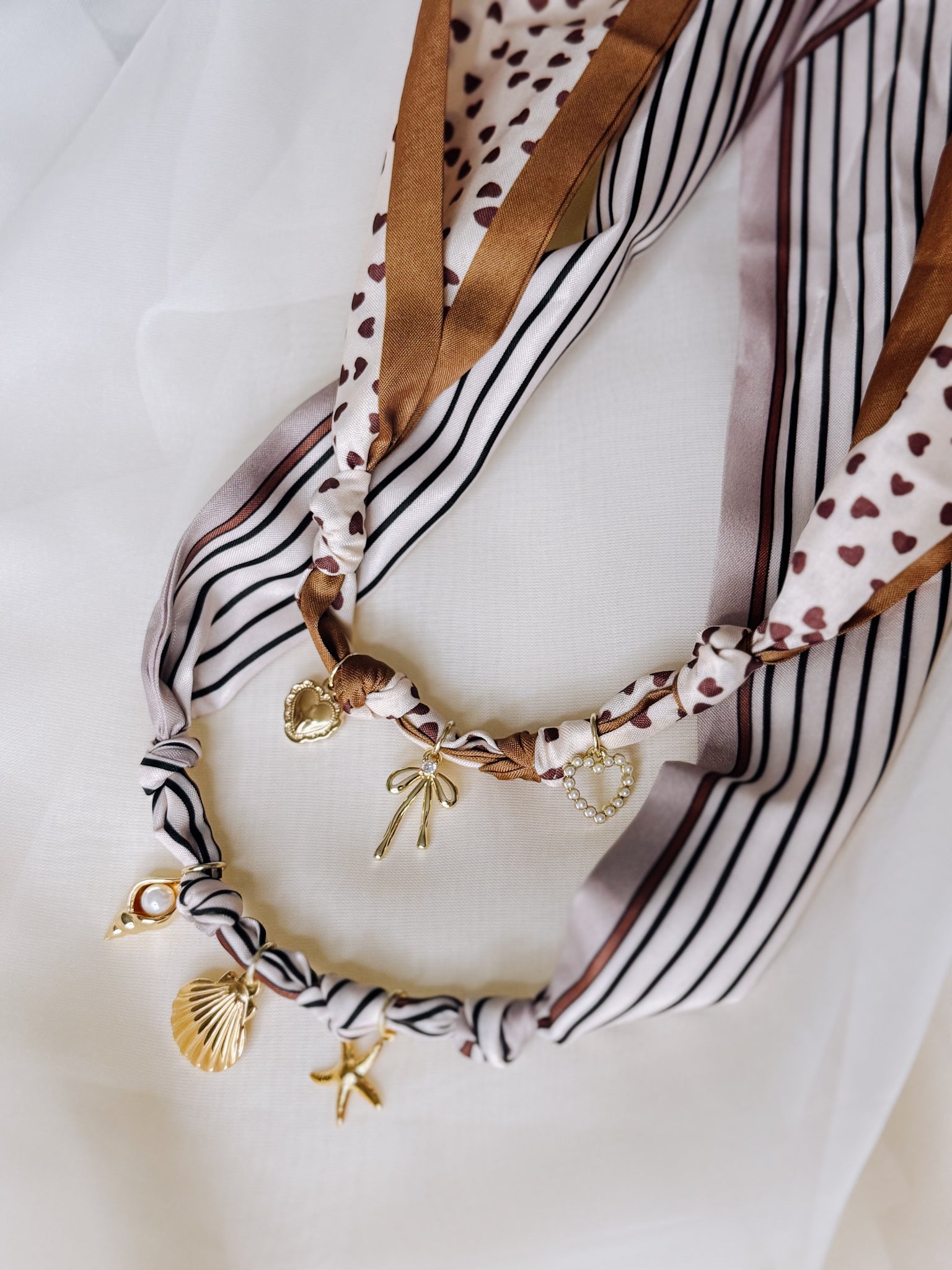 Heart at Rest Scarf Necklace Simply Korena