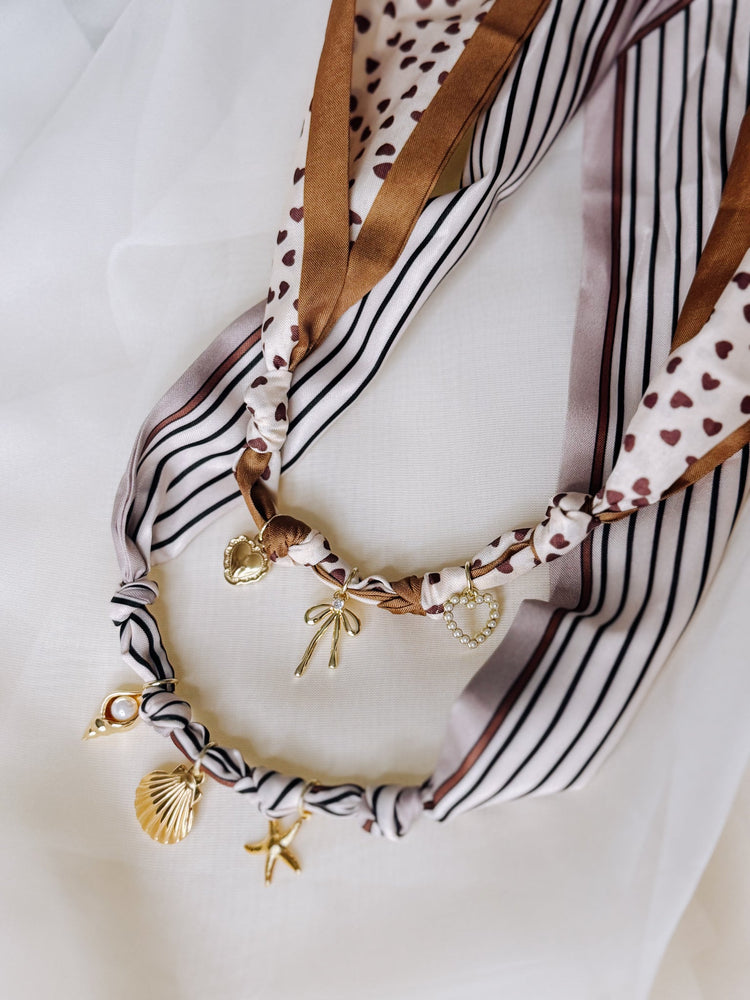 Heart at Rest Scarf Necklace Simply Korena