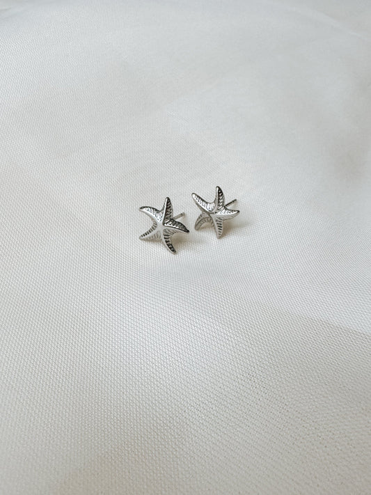 Silver Starfish Studs Simply Korena