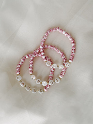 Woman Of God Pearl Word Bracelet Simply Korena