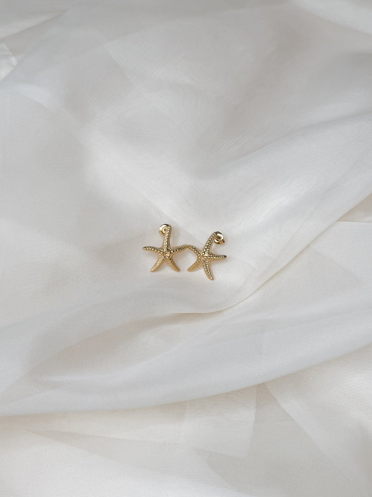 Gold Starfish Studs Simply Korena