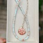 By The Sea Gemstone Necklace Simply Korena