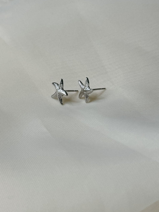 Silver Starfish Studs Simply Korena