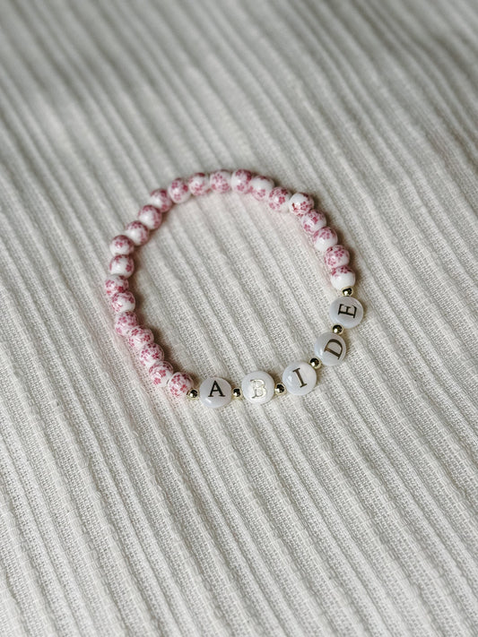 Woman Of God Pearl Word Bracelet Simply Korena