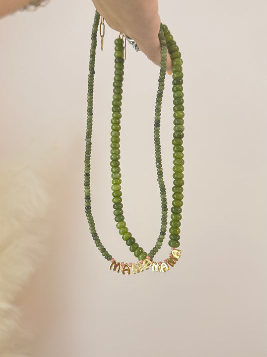 Green Mama Gemstone Necklace Simply Korena