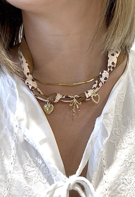 Heart at Rest Scarf Necklace Simply Korena