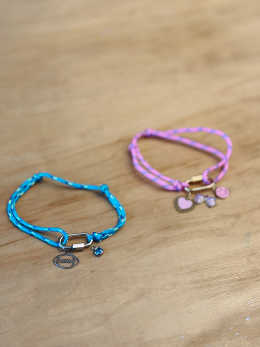 Rope Charm Bracelet (charms separate)