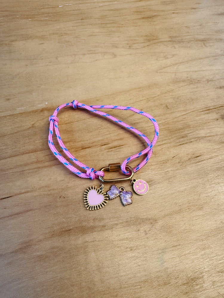 Rope Charm Bracelet (charms separate)