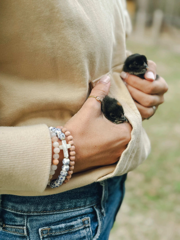 Rosewood Diffuser Cross Bracelet – A Gentle Reminder of Faith & Peace