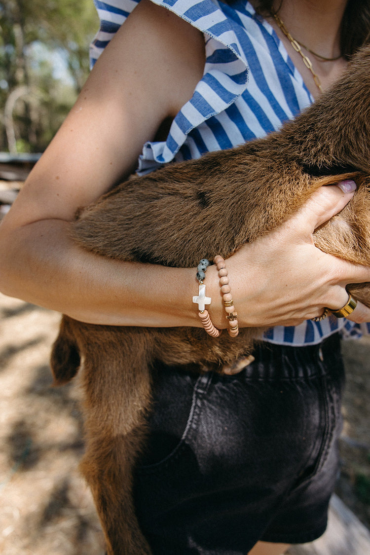 Rosewood Diffuser Cross Bracelet – A Gentle Reminder of Faith & Peace Simply Korena