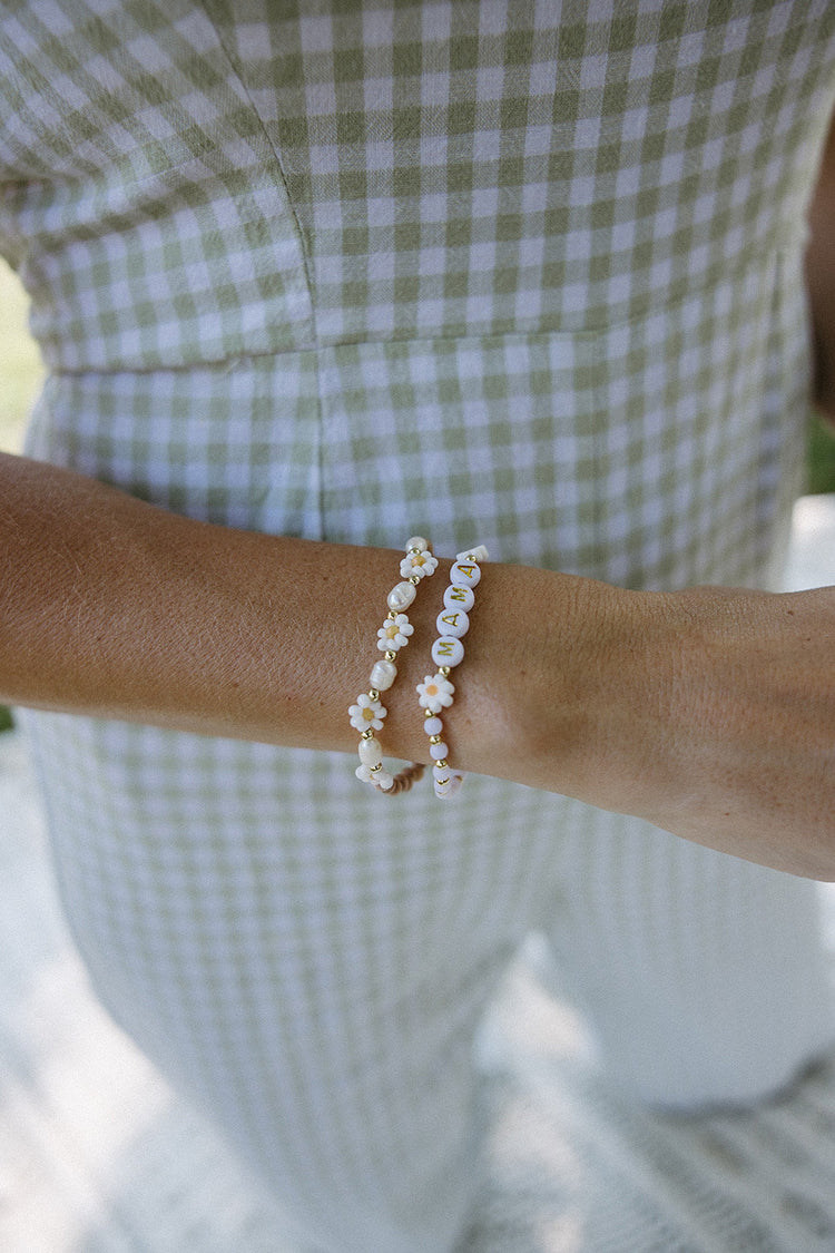 Personalized Daisy Mommy and Me Bracelet Set Simply Korena