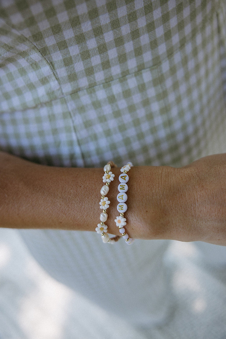 Personalized Daisy Mommy and Me Bracelet Set Simply Korena