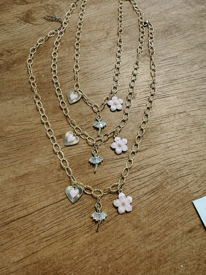 Girls Ballerina Charm Necklace Simply Korena