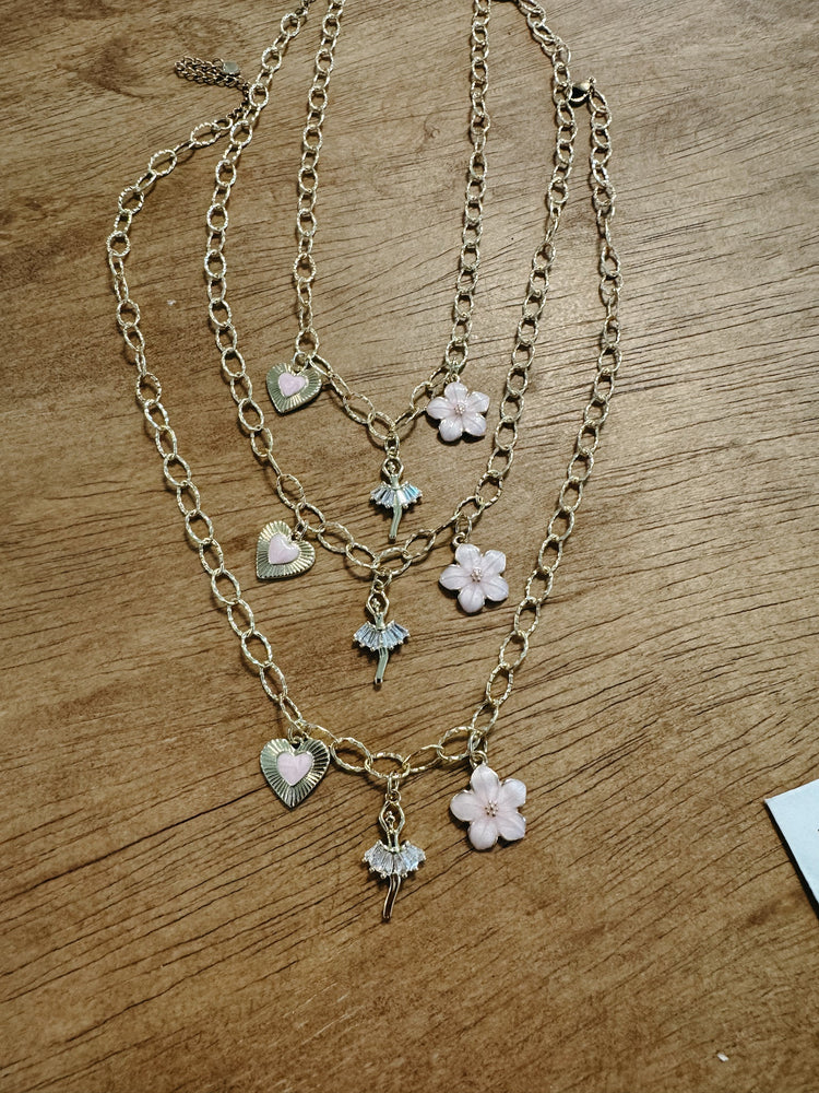 Girls Ballerina Charm Necklace Simply Korena