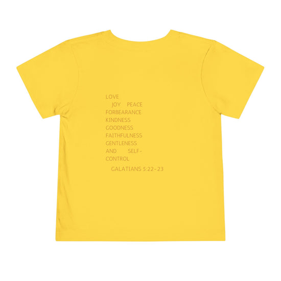 Fruit of the Spirit Toddler Tee – Galatians 5:22 Shirt for Little Disciples Printify