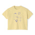 Brunch Club tee Brunch with the girls boxy cropped cotton tee Geometric Food casual trendy shirt for spring and summer Paris inspired Printify