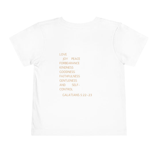 Fruit of the Spirit Toddler Tee – Galatians 5:22 Shirt for Little Disciples Printify