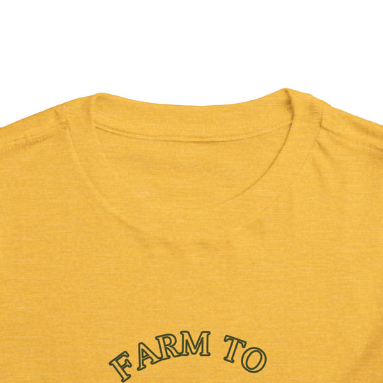 Farm to Tummy Toddler Tee – Homestead Life Shirt for Crunchy Kids Printify