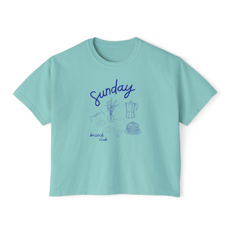 Sunday Brunch Club shirt girls girl I'm literally just a girl saturday morning spring cotton shirt coffee club tee Printify