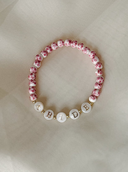Woman Of God Pearl Word Bracelet Simply Korena