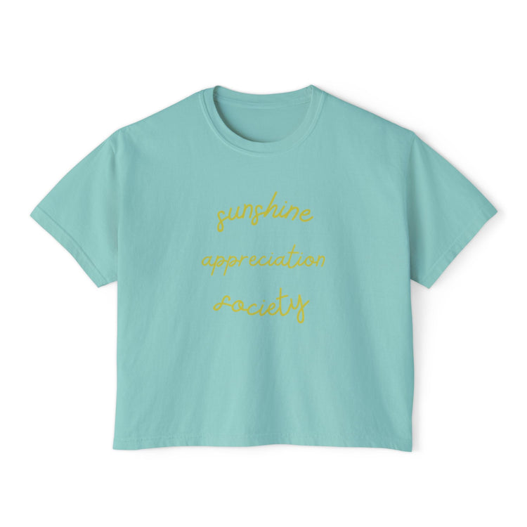 Sunshine Appreciation Society Shirt Sun Lover Gift Summer time tee spring graphic tee perfect shirt for sunny days ahead Printify