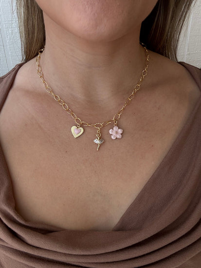 Girls Ballerina Charm Necklace Simply Korena
