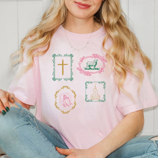 A Simply Korena shirt with an inspirational, faith-centered quote, promoting intentional living through a gentle, encouraging design.