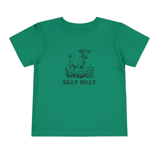 Silly Billy Toddler Tee – Funny Goat Shirt for Farm Boys & Crunchy Kids Printify