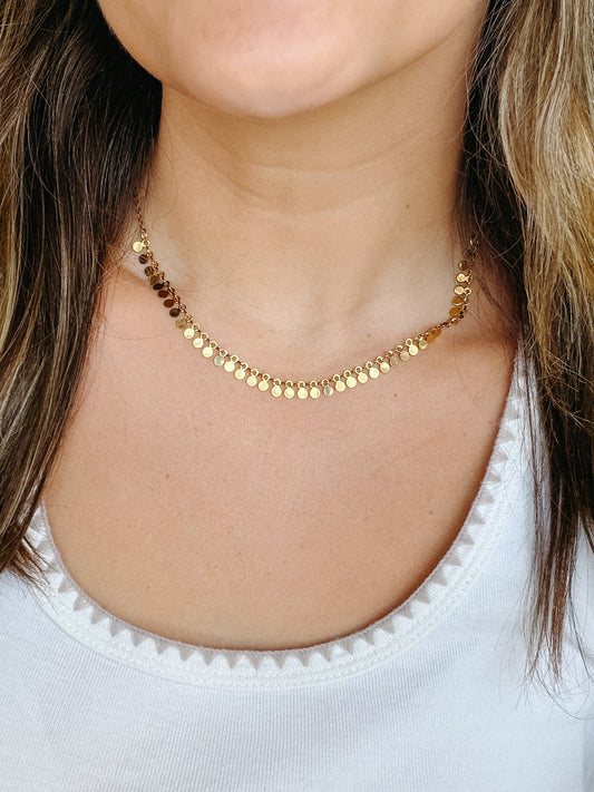Sequin Layering Choker Simply Korena