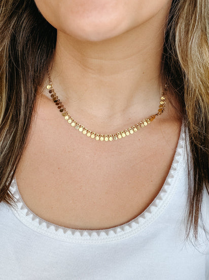 Sequin Layering Choker Simply Korena