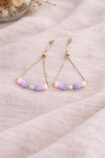 Adjustable Gemstone & Pearl Bracelet Simply Korena