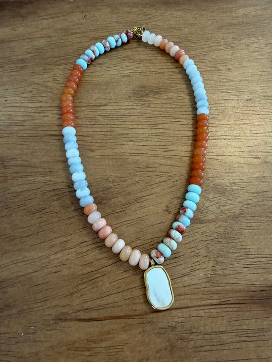 Coral Sky Necklace Simply Korena