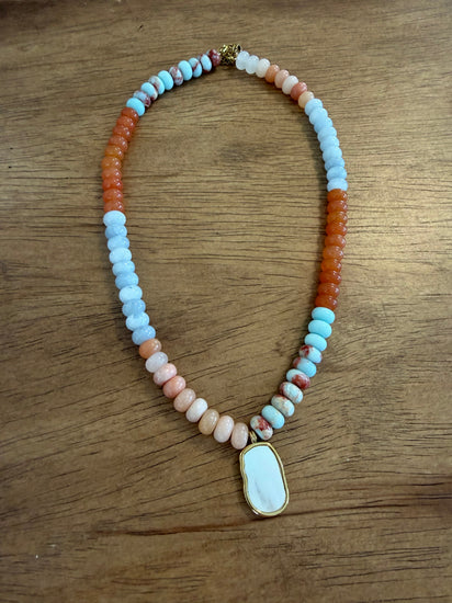 Coral Sky Necklace Simply Korena