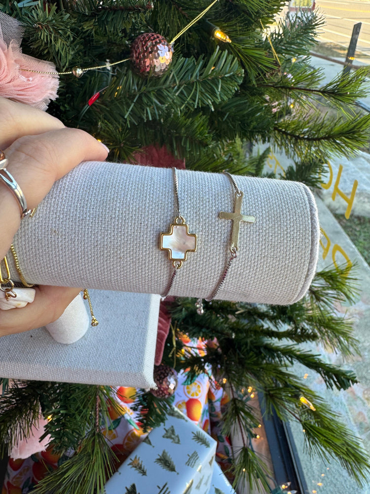 Two Tone Cross Bracelets Simply Korena