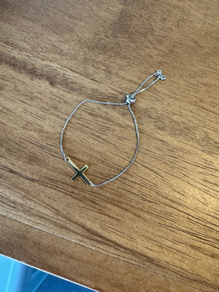 Two Tone Cross Bracelets Simply Korena