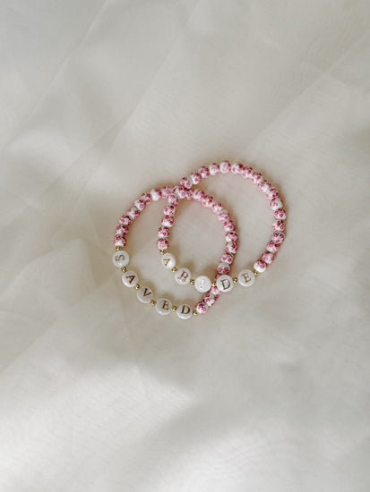 Woman Of God Pearl Word Bracelet Simply Korena