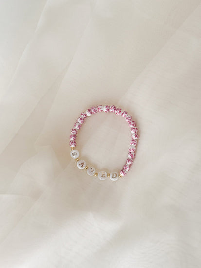 Woman Of God Pearl Word Bracelet Simply Korena