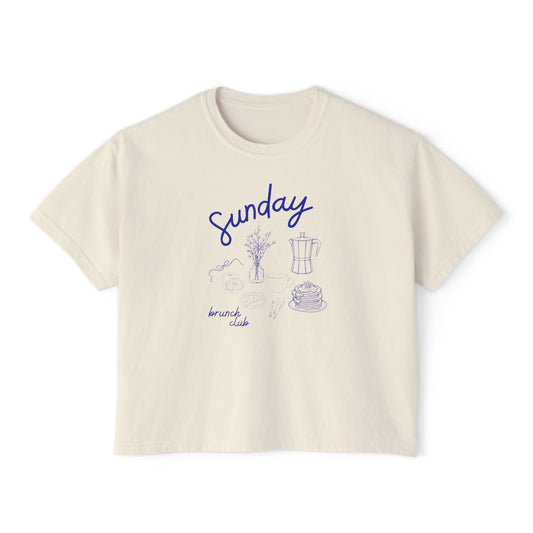Sunday Brunch Club shirt girls girl I'm literally just a girl saturday morning spring cotton shirt coffee club tee Printify