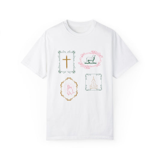 A Simply Korena shirt with an inspirational, faith-centered quote, promoting intentional living through a gentle, encouraging design.