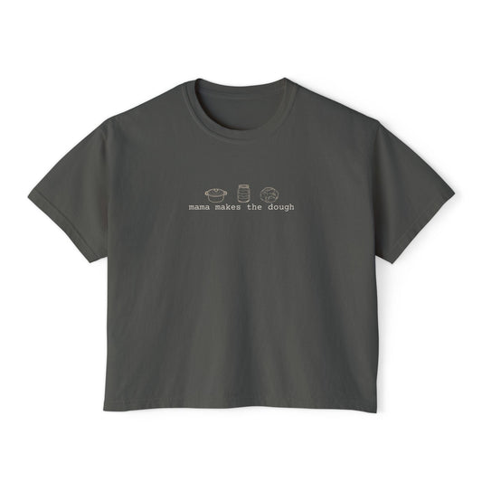 Mama makes the dough shirt sourdough lover tee 100% cotton natural fibers shirt boxy fit bread maker gift funny SAHM shirt Printify