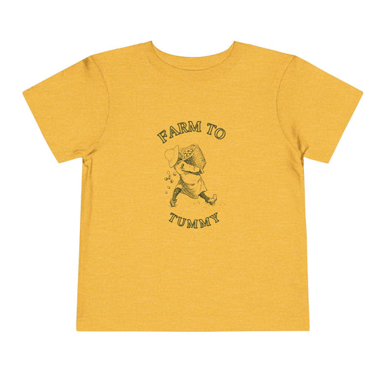 Farm to Tummy Toddler Tee – Homestead Life Shirt for Crunchy Kids Printify