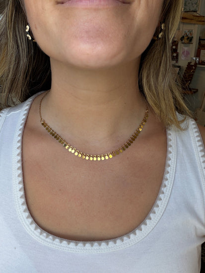 Sequin Layering Choker Simply Korena