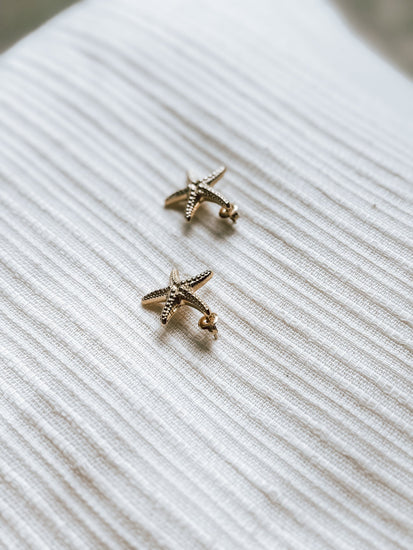 Gold Starfish Studs Simply Korena