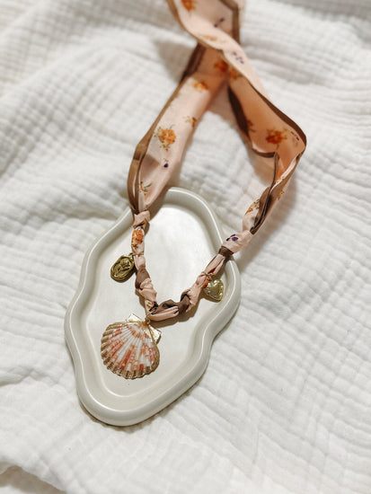 Seaside Daydream Scarf Necklace Simply Korena