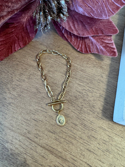 Vintage Toggle Charm Bracelet Simply Korena