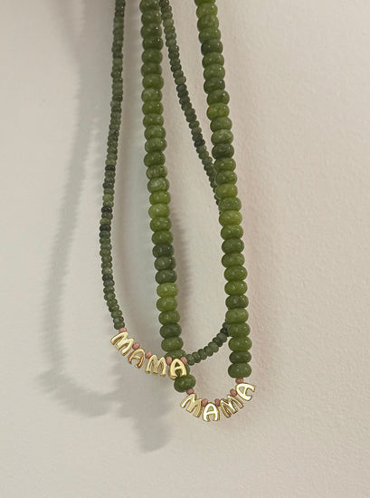Green Mama Gemstone Necklace Simply Korena