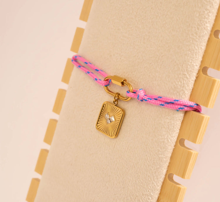 Rope Charm Bracelet (charms separate)