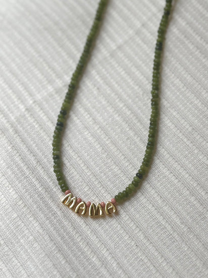 Green Mama Gemstone Necklace Simply Korena