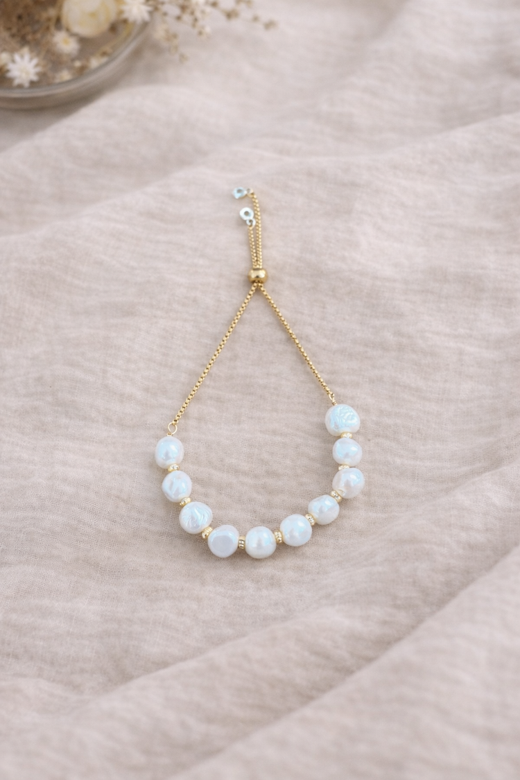 Adjustable Pearl Bracelet Simply Korena